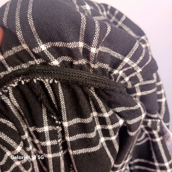 American Eagle Women's Plaid Wide Leg Jumpsuit Sz M - Picture 10 of 10